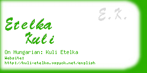 etelka kuli business card